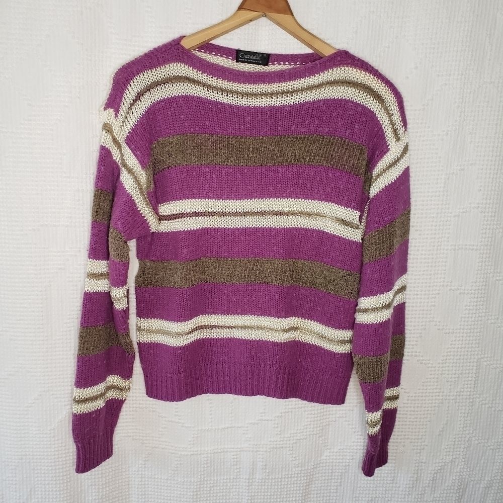 Vintage • Mixed knit sweater